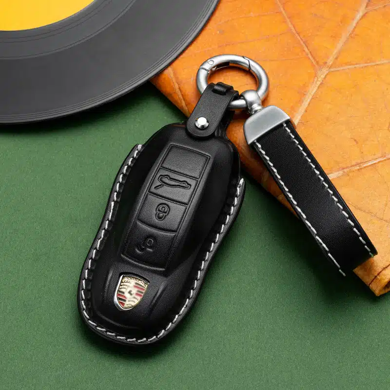 Leder Schlüsselanhänger für Porsche 911 Panamera Cayenne 2 Porsche 911 Schlüsselanhänger